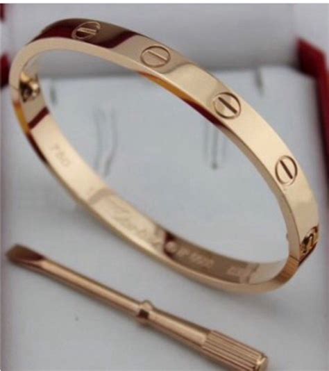 cartier love bracelet rose gold used|cartier love bracelet with screwdriver.